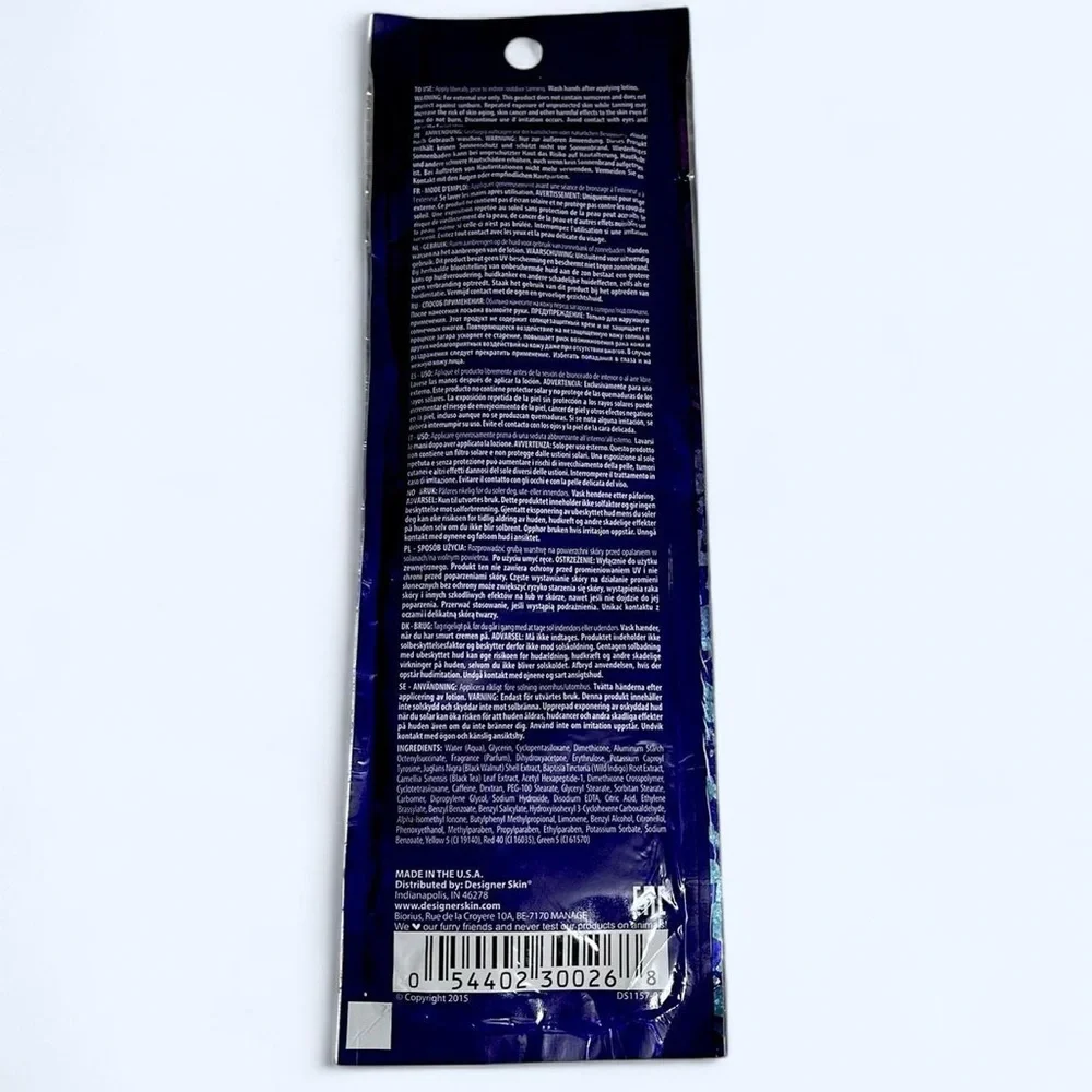 Designer Skin Spellbound Entranced Tanning Lotion 15 ML .5 oz Packet New!